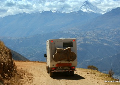 Fantastischer Blick auf die Cordillera Blanca (mit dem peruanischen Matterhorn)