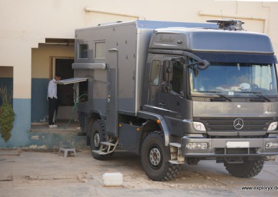 Mercedes Benz Atego Expeditionsfahrzeug in Tunesien