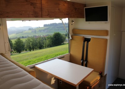 Wohnmobil mit Panoramaklappe